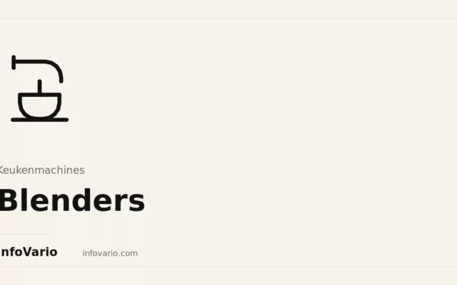 Blenders — Keukenmachines op InfoVario